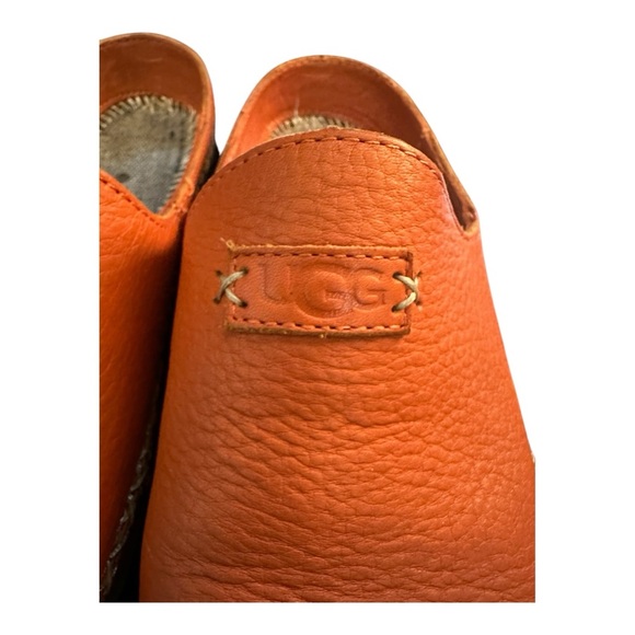 UGG SZ 8 Tamara Slippers/Loafers in Orange w/New Sheepskin liners - Picture 5 of 11